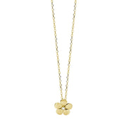 Mabina Girocollo in argento dorato con fiore e zircone 553834